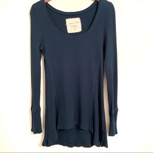 Pure + Good Teal Waffle Knit Long Sleeve Thermal